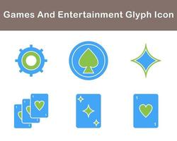 Games And Entertainment Vector Icon Set