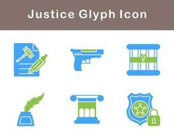 Justice Vector Icon Set