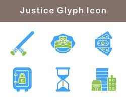 Justice Vector Icon Set