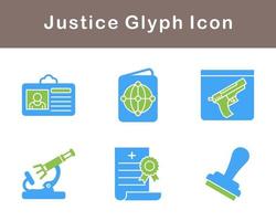 Justice Vector Icon Set