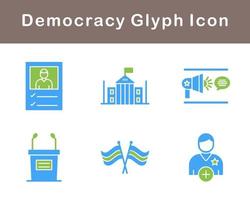 Democracy Vector Icon Set