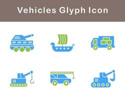 Vehicles Vector Icon Set