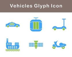 Vehicles Vector Icon Set