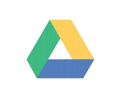 Google Drive Logo Symbol Vector Design Illustration