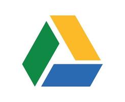 Google Drive Symbol Logo Design Illustration Vector