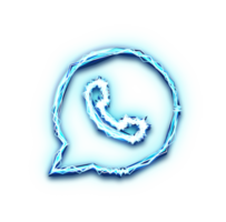 WhatsApp logo icône avec lumière effet png