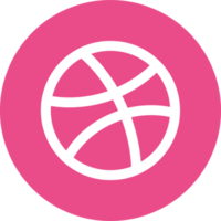 Dribbble logo icona png