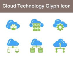 Cloud Technology Vector Icon Set