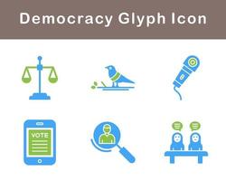 Democracy Vector Icon Set