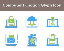 Computer Function Vector Icon Set