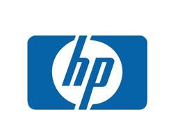 HP Brand Symbol Computer Logo Design Usa Laptop Vector Illustration