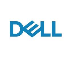 Dell Logo Brand Computer Symbol Name Blue Design Usa Laptop Vector Illustration