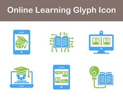 Online Learning Vector Icon Set