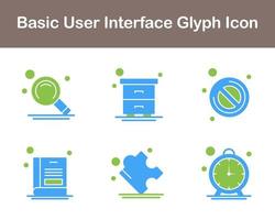 Basic User Interface Vector Icon Set