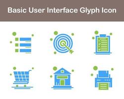 Basic User Interface Vector Icon Set