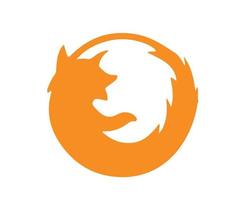 Mozilla Firefox Browser Brand Logo Symbol Orange Design Software Illustration Vector