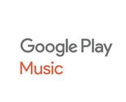google jugar música logo símbolo nombre diseño móvil aplicación vector ilustración