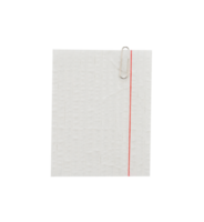 blank white note paper with clip png