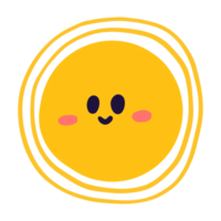 glücklich Lächeln Gesicht im Gelb png