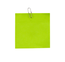 green note paper with clip png