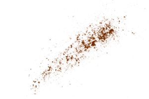 Kaffee Pulver Partikel isoliert Element png