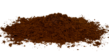 heap of instant coffee powder isolated png