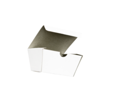 ouvert papier carton boîte isolé pour emballage maquettes png