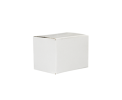 white cardboard box isolated for mockup png