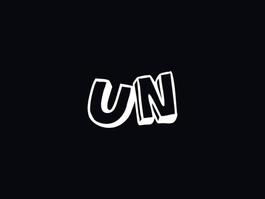 Creative Un Logo Icon, stylish UN Letter Logo Image Design