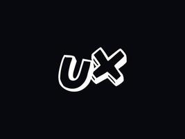 creativo ux logo icono, elegante ux letra logo imagen diseño vector