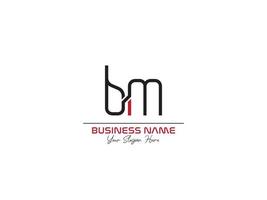 Luxury Bm Logo Icon, Creative BM Unique Letter Logo Template vector