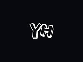logotipo yh letra logo, resumen yh logo icono para negocio vector