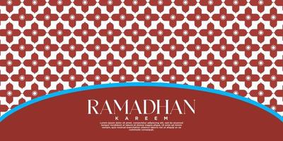 hermosa Ramadán bandera vector diseño islámico ornamento en Arábica estilo con hermosa decoración y Mubarak islámico musulmán rápido temporada