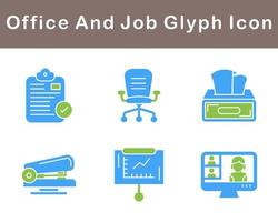 Work Office And Job Vector Icon Set