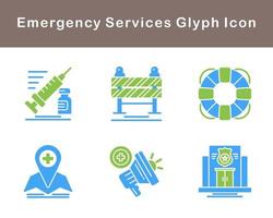 Emergency Services Vector Icon Set