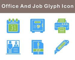 Work Office And Job Vector Icon Set