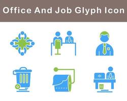 Work Office And Job Vector Icon Set