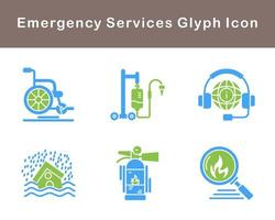 Emergency Services Vector Icon Set