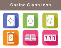 casino vector icono conjunto