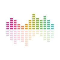 sound wave,pulse line,equaizer and sound effect ilustration logo vector icon