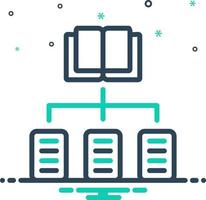 mix icon for classification vector