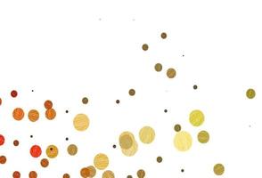Light orange vector template with circles.