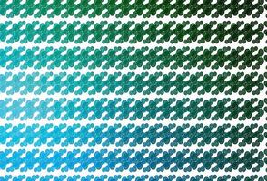 Light Blue, Green vector pattern with curved circles.