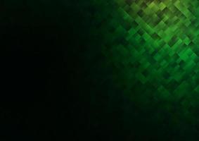 Dark Green vector background with rectangles.