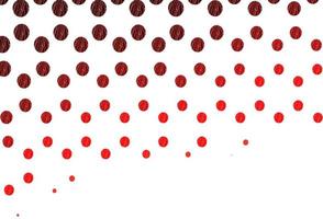 Light red vector template with circles.