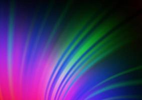 Dark Multicolor, Rainbow vector glossy abstract background.