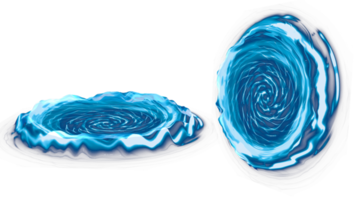 Portal water. 3d render isolated png