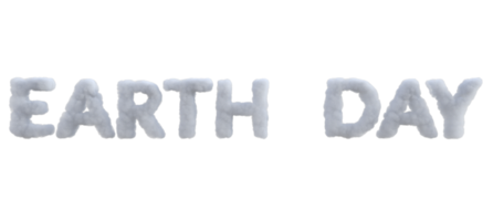 Environment related word cloud alphabet. 3d render isolated png