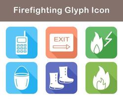 Firefighting Vector Icon Set