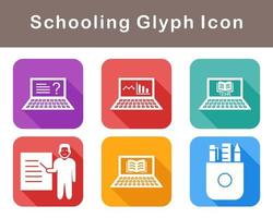 Schooling Vector Icon Set